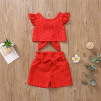 Robe de soirée en dentelle pour bébé fille, ensemble chemise et Shorts pour enfants, vêtements pour bambins, dos nu, manches longues, Boutique, printemps,