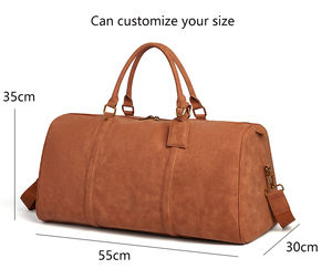 定制周末过夜包Chammy皮革大手提袋旅行手提包男士行李袋Chammy OEM时尚男女通用旅行 - Product Image 6