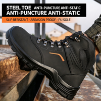 Sepatu Pelindung Kerja Anti Statis Anti Benturan dan Anti Tusuk Sepatu Bot Pria Outdoor Sepatu Pelindung Pabrik Berujung Baja