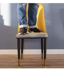 <span class=keywords><strong>Sedie</strong></span> da Pranzo in Pelle con Struttura in Metallo, Design Moderno per Casa <span class=keywords><strong>e</strong></span> Ristorante, Marca Tuochen - Product Image 6