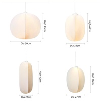 Petites lampes suspendues modernes en soie vintage Plafonniers de luxe pour les escaliers de l'hôtel, les restaurants et la maison