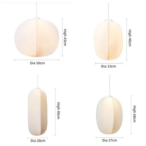 Lampade a <span class=keywords><strong>soffitto</strong></span> di lusso moderne piccole lampade a sospensione in seta <span class=keywords><strong>Vintage</strong></span> per le scale dell'hotel ristorante e uso domestico - Product Image 4