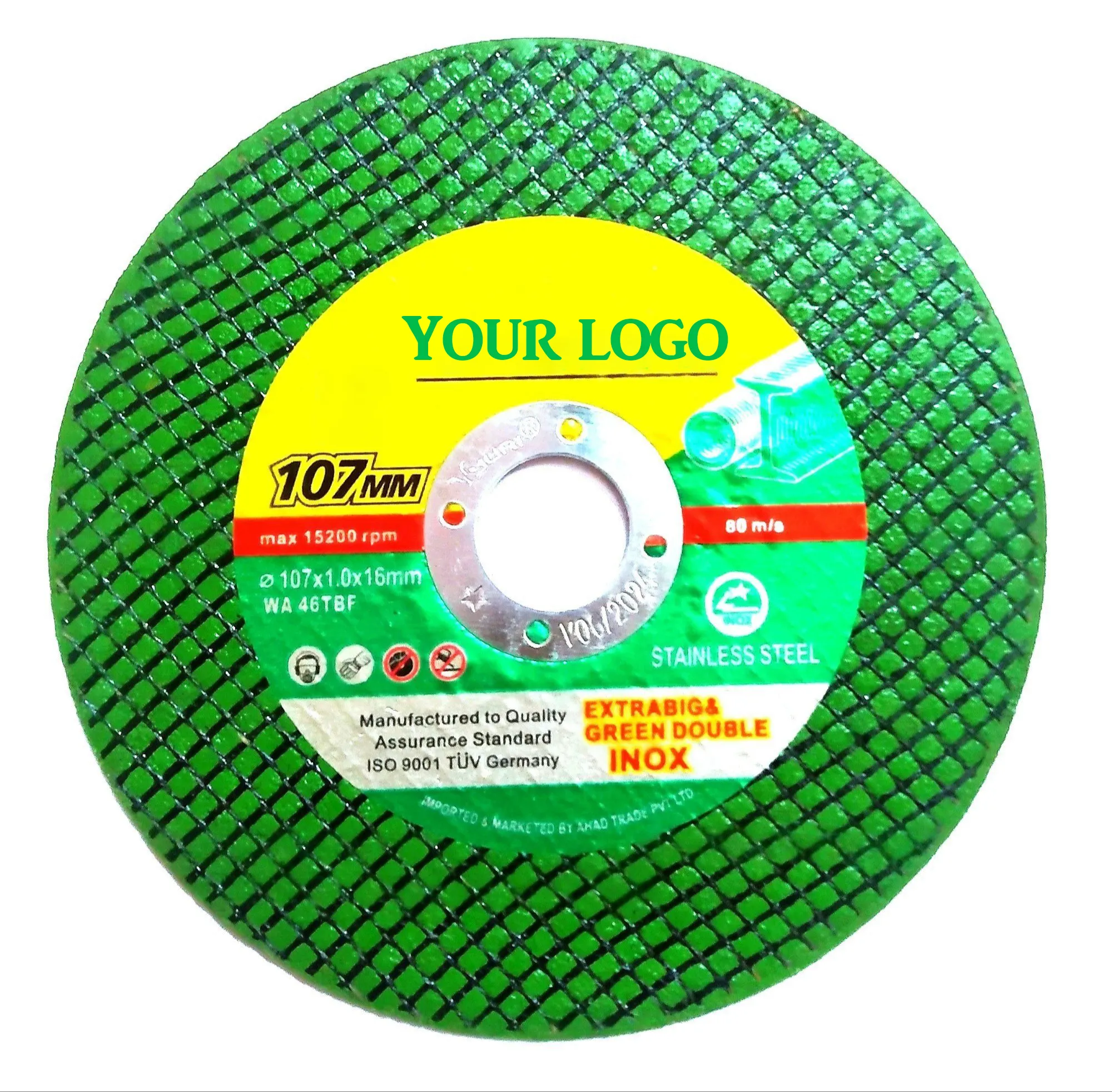 Super thin 2 nets green stainless steel iron inox 100 107mm Cutting disk cut off wheel 4inch Metal Cutting Discs for metal