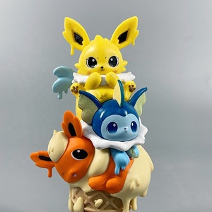 Pokemoned Ice Cream pikachus eevee gengar Jigglypuff หุ่นตัวการ์ตูนฟิกเกอร์ของเล่นหุ่นไวนิลของขวัญ - Product Image 2