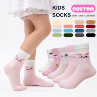 Chaussettes mi-mollet douces et respirantes à motif animalier de dessin animé personnalisées pour filles – Fournisseur d'usine sur mesure