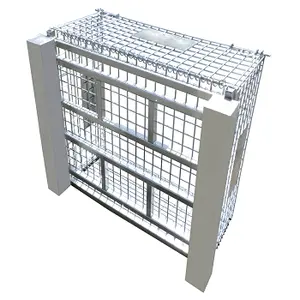 공장 하이 퀄리티 철망 컨테이너 도매 철강 소재 내구성 케이지 창고 롤 케이지