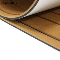 Revêtement de sol synthétique imperméable Melors en teck, matériau EVA, anti-UV, mousse, imitation feuille, pour pont de bateau, revêtement de sol en vinyle