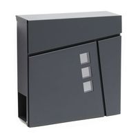 Boîte aux lettres murale extérieure verrouillable de style européen en métal pour jardin et maison