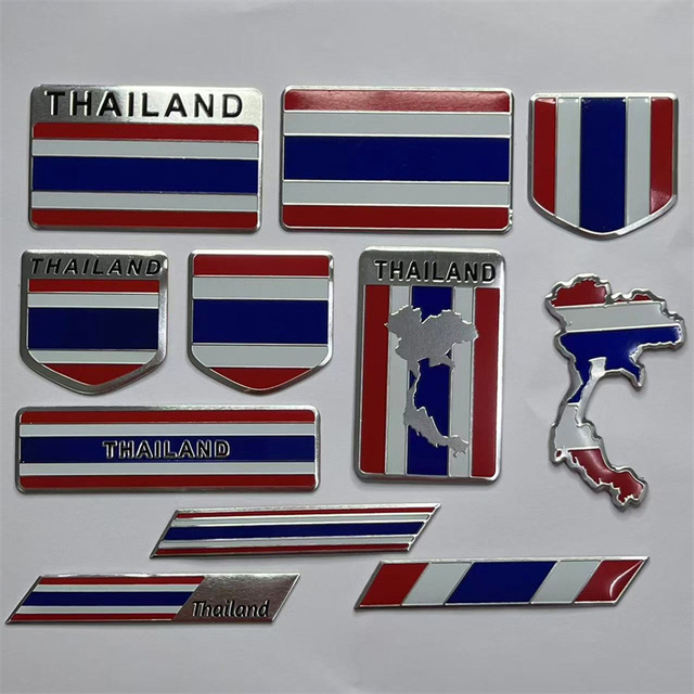 Modern 3D Metal Badges & Logos for Cars-Zinc Alloy & Aluminum Customizable Colors Car Modification Decorative Stickers