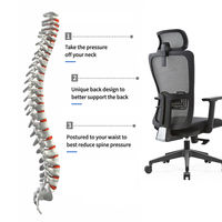 Chaise de bureau ergonomique en maille de haute qualité, vente en gros directe d'usine, chaise d'ordinateur pivotante personnalisable, fabriquée en Chine