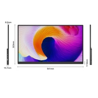 Monitor Portabel 23.8 Inci FHD IPS 1920 X 1080 100Hz LCD Layar Kedua HDMI untuk Laptop