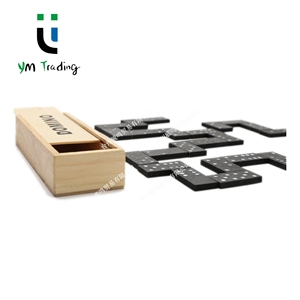 Dominos en bois <span class=keywords><strong>de</strong></span> haute qualité pour adultes, jeu éducatif <span class=keywords><strong>de</strong></span> 28 pièces, double six, vente en gros - Product Image 4