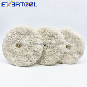 Tampon de polissage EVERTOOL 100% laine double face 9/10 pouces-Tampons de polissage en laine pour ponçage de <span class=keywords><strong>carrosserie</strong></span> ou de finition de métal - Product Image 1