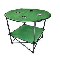 Table pliante d'extérieur portable avec logo personnalisé, cadre en acier léger, design moderne, mobilier de camping pour pique-nique, utilisation en cour, 60 kg