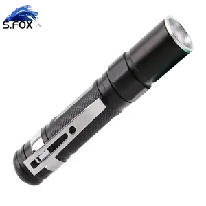 Mini Dry Battery Aluminum Pocket Torch Light Portable Doctor Pen LED Flashlight