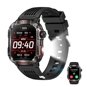 GAOKE jam tangan pintar C40, arloji cerdas Logo kustom sentuh untuk pria - Product Image 1
