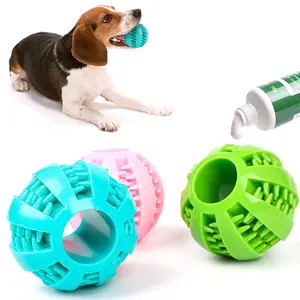 Pet Chew Toy Dog Puppy Molar Toy with Card Thorn Design Dog Slow Food Feeder Ball Wear-resistant and Bite-resistant