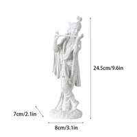 Statue de Bouddha indien, Dieu Krishna, flûte, ornements, décorations pour la maison, ameublement, salon, artisanat en résine