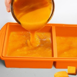 Tốt Nhất Bán Mềm Cấp Thực Phẩm Silicone Tủ Đông Khuôn Súp Ice Cube Khay Công Suất Lớn Đóng Băng Thực Phẩm Lưu Trữ Container Có Nắp Đậy - Product Image 6