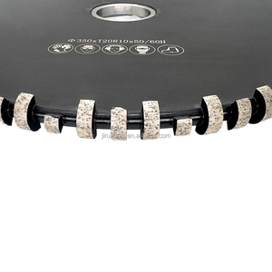 Hochwertige 12 "14" 16 "diamant segmentierte Nut räder zum Erstellen von Flöten auf der Oberfläche von Granit-Marmor-Quarz platten - Product Image 2