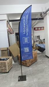 Bandiera aperta spiaggia bandiera personalizzata alta bandiera pubblicitaria bandiera aperta per sublimazione negozio di barbiere bandiera piuma bandiera per promozione negozio e Business - Product Image 3