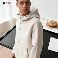 Hoodie Fleece Tebal Bordir Custom Polos Resleting Oversize Unisex Hoodie Tebal Nyaman Stylish Pria Hoodie Premium