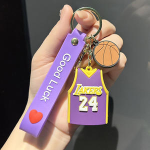 <span class=keywords><strong>NBA</strong></span> Basketball maillot <span class=keywords><strong>porte</strong></span>-clés Kobe 24 jersey James 23 jersey <span class=keywords><strong>porte</strong></span>-clés sac à dos PVC poupée pendentif voiture <span class=keywords><strong>porte</strong></span>-clés - Product Image 6