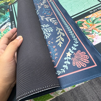 Tapis de mahjong personnalisé de style chinois, 33 pouces, en néoprène, motif de fête, antidérapant, en caoutchouc, inodore, couverture de table, livraison DDP USA