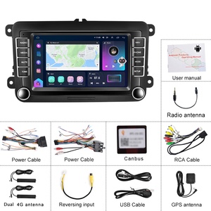 Autoradio Android Podofo 8-core 8+128G con Schermo QLED da 7'', Carplay, 4G, GPS, DSP, FM/AM/RDS per <span class=keywords><strong>Volkswagen</strong></span>/VW <span class=keywords><strong>T5</strong></span> <span class=keywords><strong>T6</strong></span> Polo Beetle Candy - Product Image 6