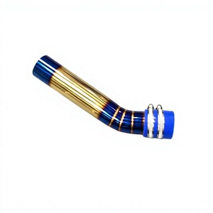 Tuyau d'admission d'air pour moto, tube d'admission d'air bleu or, tuyau blindé thermiquement pour Yamaha NMAX155 NVX155 XMAX300 - Product Image 4