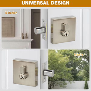 現代的な盗難防止亜鉛合金シングルデッドボルトロック住宅入り口ドアロックデッドボルト - Product Image 3
