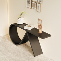 Console murale minimaliste en fer forgé de style crémeux pour entrée, salon, hall d'entrée, couloir d'hôtel, mobilier de maison