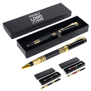 Wholesale Luxury Fountain Pen High Quality <b>Classic</b> Style Metal Pen Business Gift Custom Pens With Printing Logo - Product Image 1