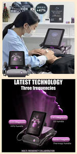 Professionele 3-in-1 huidverstrakking, anti-wallen, lichaamsafslanking, dubbele handgreep, desktop, hoge intensiteit gefocusseerde <span class=keywords><strong>ultrasound</strong></span> 7D - Product Image 5