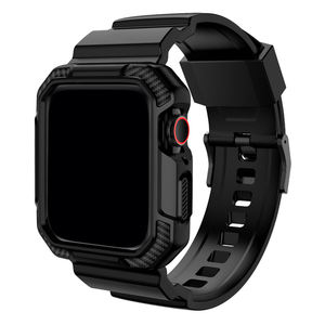 Housse de protection avec bande de bracelet en silicone pour <span class=keywords><strong>Apple</strong></span> <span class=keywords><strong>Watch</strong></span> 9/8/<span class=keywords><strong>7</strong></span>/6/5 Ultra TPU intégré Sport Band pour Iwatch Ultra 49mm - Product Image 3