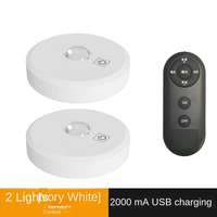 Veilleuse LED moderne sans fil, blanc ivoire, lampe d'armoire faite à la main, petit projecteur de charge par induction intelligent