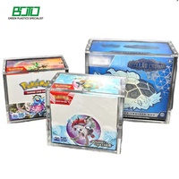 Boîte de présentation pour cartes à collectionner en acrylique transparent anti-poussière, résistante aux UV à 99,9 %, support pour boîte de rappel ETB pour la collection et la présentation