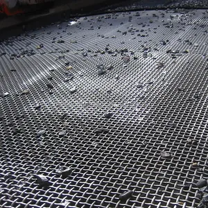 45# 65mn Steel Custom Metal Crimped Wire Mesh Vibrating Sieve Quarry Screen Mesh 1 Piece Filters Woven ISO Plain Weave 8-14 Days