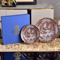 Service de table de banquet en porcelaine orientale italienne 1735, résistant au micro-ondes, style rétro de luxe léger, assiettes, bols à salade, riz, soupe et nouilles