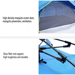 Tentes <span class=keywords><strong>de</strong></span> camping pliantes portables automatiques <span class=keywords><strong>Tente</strong></span> pop-up en tissu Oxford imperméable pour 1 à 2 et 3 à 4 personnes pour l'extérieur - Product Image 5