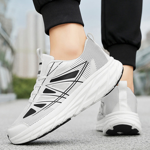 Chaussures de sport décontractées pour hommes, coupe basse, confortables, à lacets, semelle antidérapante et durable, doublure en tissu doux pour la marche moderne - Product Image 6