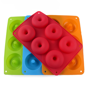 Moule de cuisson en silicone antiadhésif pour donuts, gâteaux, bagels et biscuits, 6/8/18 cavités, vente en gros - Product Image 4