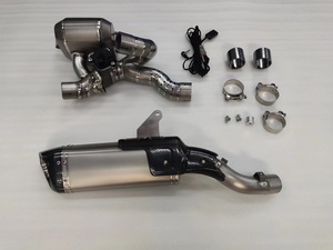 Sistemas de escape de motocicleta de válvula para <span class=keywords><strong>Ducati</strong></span> <span class=keywords><strong>Multistrada</strong></span> V4S modificar silenciador de escape modificado de motocicleta de acero inoxidable de titanio - Product Image 4