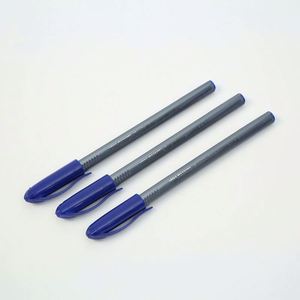<b>Cheap</b> Bulk Customised Personalised Cap Style Plastic Grey Color 1.0mm Digital Printing Ballpoint Pen - Product Image 1