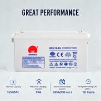 Batteries au plomb-acide GEL scellées sans entretien 12V 50Ah 60Ah 100Ah 200Ah pour stockage d'énergie solaire et systèmes UPS de secours