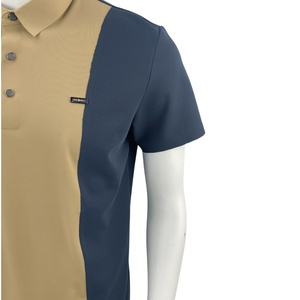 Polos de colores de contraste de moda para hombres Planchado gratis Nylon Spandex Golf Polo Camisass Polo - Product Image 5