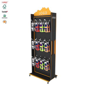 Boutique di vendita al dettaglio Mobile multi uso verniciato a polvere in acciaio <span class=keywords><strong>rack</strong></span> guantoni da boxe display negozio con ruote - Product Image 2
