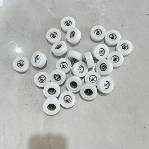 <span class=keywords><strong>200mm</strong></span> <span class=keywords><strong>Nylon</strong></span> Polia Rodas com Rolamentos <span class=keywords><strong>Nylon</strong></span> PP Pallet Truck Rodas Empilhadeira Elétrica 3 Rodas - Product Image 5