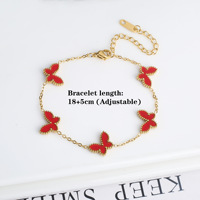 Ensemble collier papillon léger de luxe en acier inoxydable à la française ensembles de boucles d'oreilles romantiques dames plaqué or 18 carats bijoux tendance