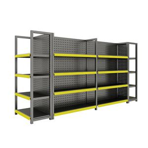 معدات سوبر ماركت معدنية من الفولاذ رفوف عرض مخصصة لسوبر ماركت رفوف فاخرة أرفف مستعملة متجر بيع بالتجزئة - Product Image 2